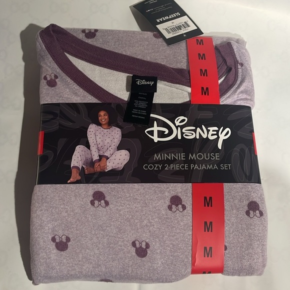 NWT Disney’s Minnie mouse cozy, two-piece pajama set - Picture 2 of 4